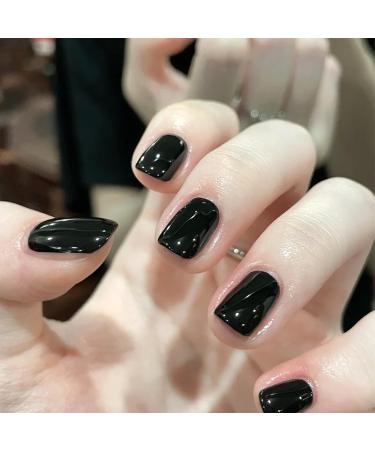Black Nail Polish Nail Varnish Quick Dry Long Lasting Nail Polish Water Based Formula Non-toxic No Need Baking Nail Varnish for Women Girls DIY Nail Art Manicure at Home - Buy Online on SooperMarket.com