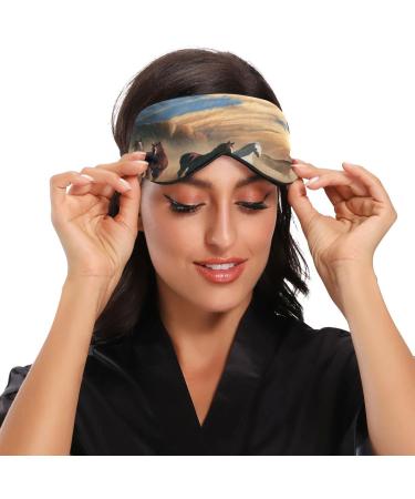 WELLDAY Running Horse Sleep Mask - Adjustable Blindfold for Men and Women - Buy Online on SooperMarket.com