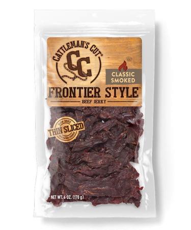 Cattleman's Cut Classic Smoked Frontier Style Beef Jerky 6 Ounce