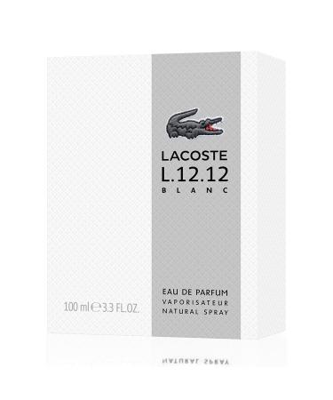 Lacoste L.12.12 Blanc Eau De Parfum 3.3 Fl Oz for Men - Authentic Fragrance - Pack of 1 - Buy Online on SooperMarket.com
