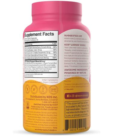 KOS Lookin Good Beauty Capsules - 90 Nutrient-Rich Capsules for Radiant Skin - Buy Online on SooperMarket.com