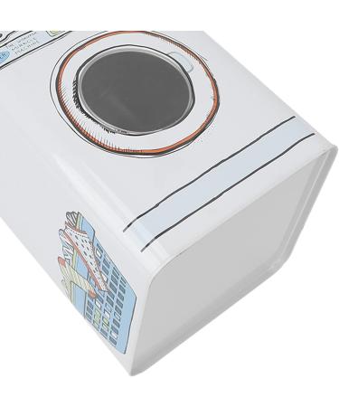 TITA-DONG Modern Washing Powder Storage Tin - Large Capacity Metal Laundry Detergent Canister in Blue - Buy Online on SooperMarket.com