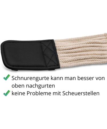 AMKA PRO Dressage Saddle Girth - Natural Cotton 50 | Premium Cord Girth for Optimal Comfort & Performance - Buy Online on SooperMarket.com