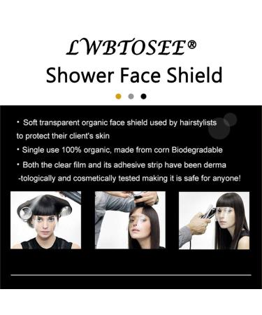 LWBTOSEE 50pcs Disposable Face Shields for Permanent Makeup & Eyelash Extensions - Salon Supplies for Shower & Aftercare - Buy Online on SooperMarket.com