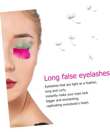 ABOOFAN 15 Pairs Halloween Extra Long False Eyelashes Party Lashes. Fiber False Eyelashes Cosplay Eyelashes Halloween Artificial Eyelashes Artificial Lashes 3d Fancy Chemical Fiber Extend - Buy Online on SooperMarket.com