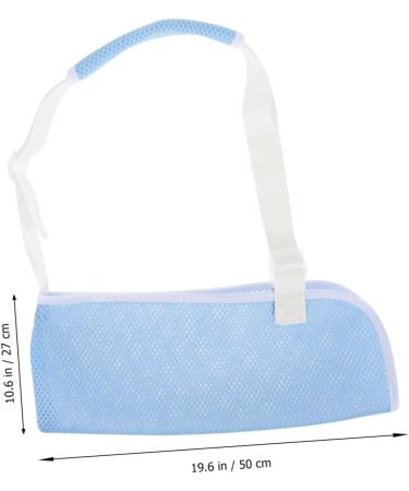 MUSISALY Children's Arm Sling Arm Sling for Wrist Injury Sling for Arm and Shoulder Arm Support Arm Brace Net 50X27CM Sky-blue - Buy Online on SooperMarket.com