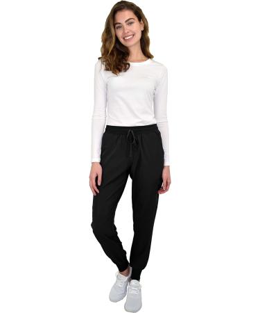 Green Town Women's Medical Nursing Jogger Scrub Pant - GT Performance | Medium | Black - Buy Online on SooperMarket.com