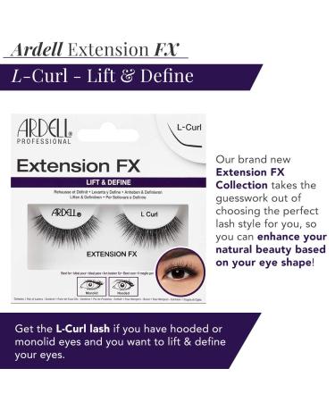 Ardell Extension FX L Curl False Eye Lashes - 4 Pack for Lifted & Defined Eyes - Buy Online on SooperMarket.com