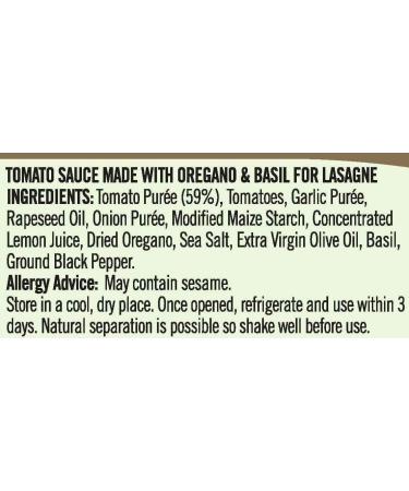 Loyd Grossman No Added Sugar Bundle: 1 x 440 g White Lasagna Sauce & 1 x 450 g Red Lasagna Sauce - Buy Online on SooperMarket.com