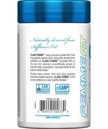 FEMME FIT - CLA80 Femme - Premium Grade Conjugated Linoleic Acid - 60 Count - Buy Online on SooperMarket.com