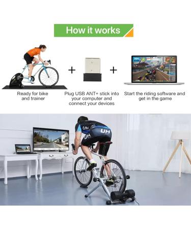 CYCPLUS ANT+ USB Receiver Stick Adapter Dongle for TheSufferfest TrainerRoad Zwift & Rouvy - International Shipping Available - Buy Online on SooperMarket.com