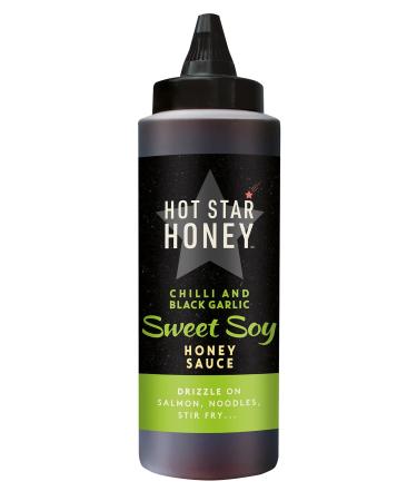 Hot Star Honey Sweet Soy Sauce - Sweet Soy Honey Sauce with Chilli & Black Garlic - Kecap Manis