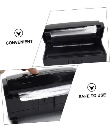2 Pcs Tin Foil Dispenser Aluminium Foil Hairdressing Foil Cutting Machine Fold Foil Cutting Tool Automatic Care Product Abs Environmental Protection Material Blackx2pcs 17x9cmx2pcs - Buy Online on SooperMarket.com