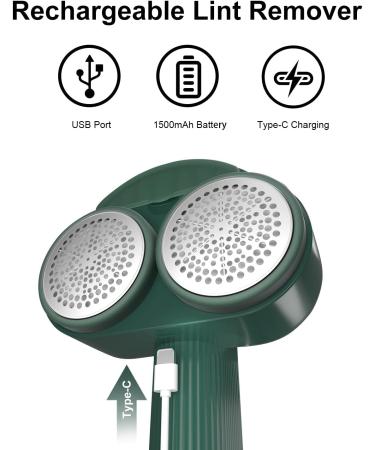 Buy Ailyfu Rechargeable Fabric Shaver - Dual-Head Lint Remover for Clothes Couch Blanket & More | Fast International Shipping - Buy Online on SooperMarket.com