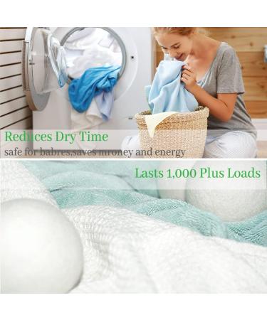 Fainfun Natural Wool Dryer Balls - 6 Pack (6cm) | Eco-Friendly Efficient Laundry Solution for Down & All Fabrics - Buy Online on SooperMarket.com