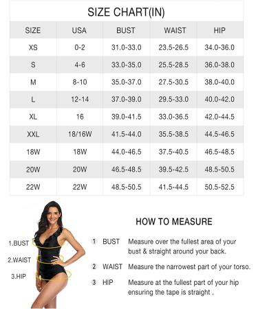 Yonique Women's Tankini Swimsuit with Skirt | Ruched Push Up Swimwear | XS-XXL | Black White Stripe - XL - Buy Online on SooperMarket.com