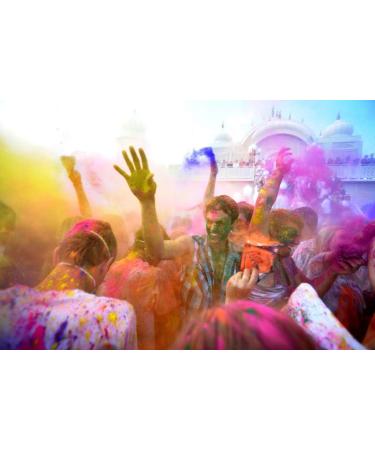 Colors of Love Pink & Blue Combo Pack - 15 Oz Each | Holi Color Powder - Buy Online on SooperMarket.com