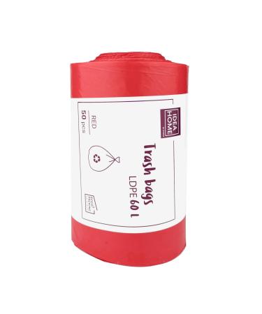 D.Rect garbage bag 60l 50-piece plastic garbage bags medical waste bags garbage bags for the kitchen hard-wearing garbage bags recycling waste bags garbage bags paper waste bags red 50 pieces red 60l