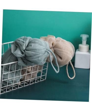 3pcs Bath Ball Shower Sponges for Men - Exfoliating Body Scrubber & Back Washer Pouf for Ultimate Shower Experience - Buy Online on SooperMarket.com