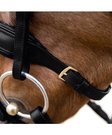 HORZE Lester Dressage Snaffle Bridle with Reins - Black Horse | Quality Equestrian Gear - Buy Online on SooperMarket.com