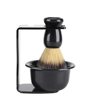 Qiilu 3 PCs Professional men shaving brush Stand holder bowl set brush shell and kit shave and brush set shaving bowl bowl bowl