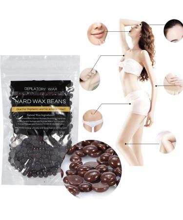 Hard Wax Beans - No Strip Depilatory Hair Removal for Arms & Legs - Black Chocolate Hard Wax for Smooth Skin - Buy Online on SooperMarket.com