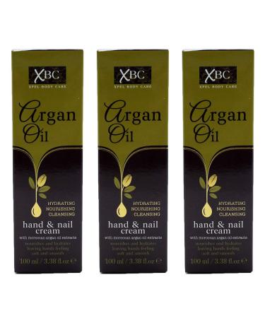 XBC Argan Oil Hand & Nail Cream 100ml Choose Quantity (3x100ml)