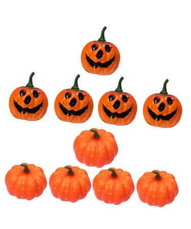 HOMSFOU Foam Pumpkin Decor 10pcs cupboard halloween Photography Props Halloween Ornament Halloween Ornament Halloween Adornment stick Expandable pumpkin flower decorations bouquet