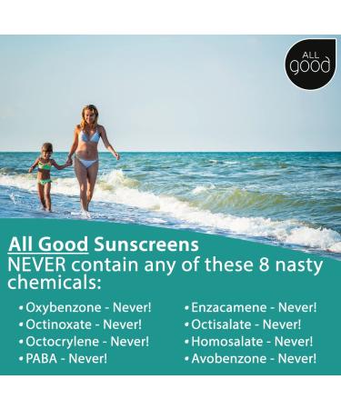 All Good Baby & Kids Sunscreen Spray - SPF 30, Zinc Oxide, Coral Reef Safe, Water Resistant, 6 oz - Buy Online on SooperMarket.com