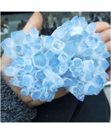 Blue Ghost Phantom Quartz Crystal Cluster Specimen Decoration Gift FZUGEDRLI - Buy Online on SooperMarket.com