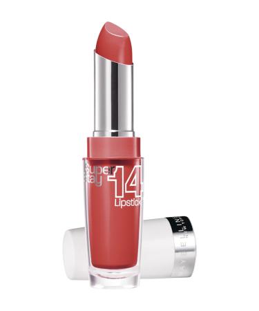 Maybelline New York Make-Up Lipstick Superstay 14h Megawatt Lipstick Burst Of Coral/Soft Red with 14 hours hold 1 x 3.5 g