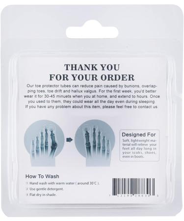 Gel Toe Separators Big Toe Spacers for Bunion Relief - Correct Crooked Toes - Clear Gel Spreader for Overlapping Valgus - Bunion Corrector Pads - Buy Online on SooperMarket.com