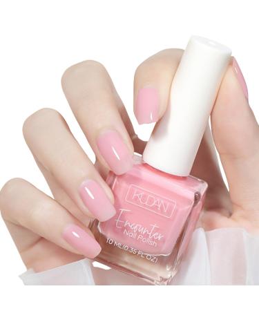 TBeautfave Pink Nail Polish Quick Dry Peel off Nail Polish Long Lasting Nail Varnish Breathable Natural Nail Polish Water Based No Need Cure Nail Varnish Gel Polish Home Nail Art 29JadeNudePink