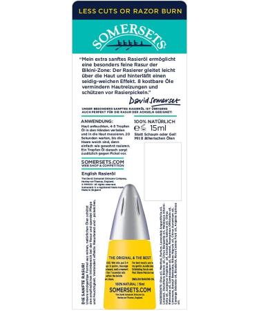 Somersets Women's Extra Delicate Bikini Line Shaving Oil - 15ml | Smooth & Nourishing Care - Buy Online on SooperMarket.com