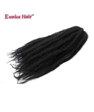 18 Inch Eunice Hair 3 Packs Synthetic Marley Braid Extensions - Afro Kinky Bulk Twist Crochet Braids #1B 46cm - Buy Online on SooperMarket.com