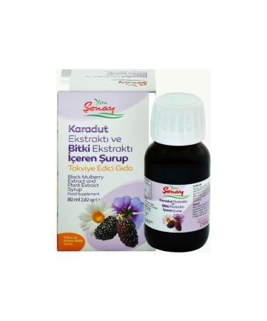 Black Mulberry Extract and Plant Extract Syrup (80g 1 69 oz)