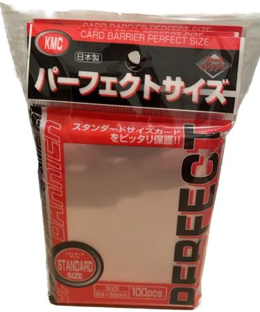 KMC 100 Pochettes Card Barrier Perfect Size Soft Sleeves, 3 Pack/Total 300 Pochettes Komainu-Dou Original Package, Clear