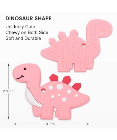Buy BPA-Free Dinosaur Teething Ring for Babies | Silicone Toy for 3+ Months | Tough Baby Soothing Aid - Buy Online on SooperMarket.com
