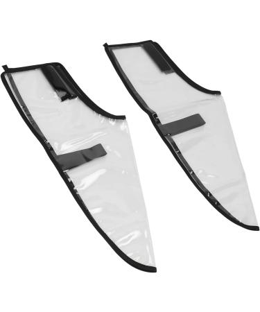 1 Pair Hair Stylist Shoe Covers Prevent Slipping Hair Dye Cape Shoes Plastic Shoe Cover Transparent Design Washable Suitable for All Sizes of Feet for Hair Cutting - Buy Online on SooperMarket.com