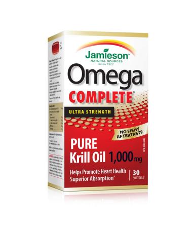 Jamieson Ultra Strength Krill 1000mg 30 Softgels
