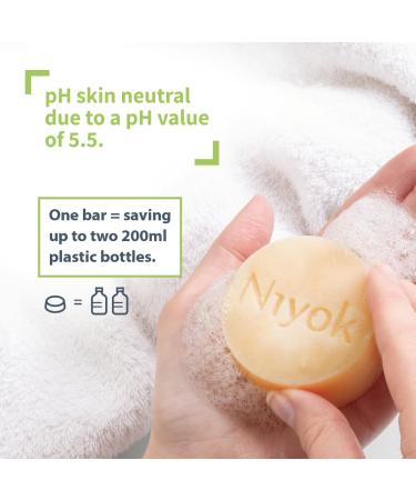 Natural Cosmetics 2-in-1 Solid Shampoo & Conditioner Bar - Sensitive Formula 80g | Eco-Friendly Hair Care - Buy Online on SooperMarket.com
