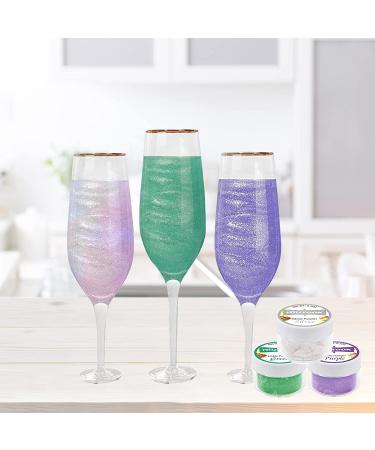 Luster Dust Edible Set - 10 Colors for Baking, Cakes, and Drinks (3g each bottle) - Buy Online on SooperMarket.com