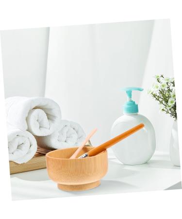 Beavorty Wooden Mask Bowl Set - Beauty Mixing Bowl & DIY Facial Mask Tools for Estheticians | Ideal for Clay & Mud Masks - Buy Online on SooperMarket.com