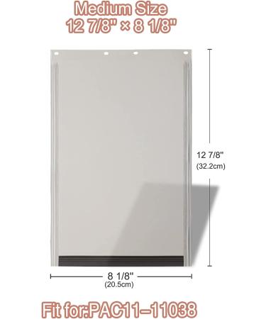 Medium Replacement Dog Door Flap for PetSafe PAC11-11038 - 12 7/8'' x 8 1/8'' - Durable Cat Flap - Buy Online on SooperMarket.com