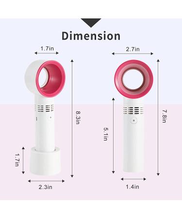 Lash Fan USB Mini Portable Rechargeable Bladeless Fan - Handheld Cooling Dryer for Accelerated Drying of Eyelash Extensions Glue - Essential Eyelash Extension Supplies (White) - Buy Online on SooperMarket.com