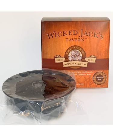 Wicked Jacks Tavern Jamaican Chocolate Rum Cake 4oz - Rich Chocolate Rum Flavor (1 Pack) - Buy Online on SooperMarket.com