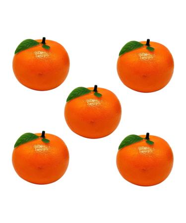 Alipis 5pcs Orange Model Artificial Fruit Mini Decor Light House Decorations for Home Trendy Decor Lifelike Orange Decorations Lifelike Fruit High Simulation Toy Child Foam