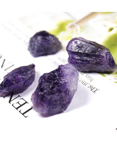for 50g/Bag Natural Amethyst Raw Crystal deep Purple Rough SpecimenCrystal Quartz Stones and Minerals Fish Tank Stone Component - Buy Online on SooperMarket.com