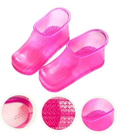 FOYTOKI 1 Pair Foot Bath Shoes Foot Spa Foot Container for Bathing Ankle Home Foot Bath Container Foot Soaking Tub Foot Soak Shoes Bath Tubs Foot Washing Shoes Take a Bath Pvc Bracket Man 26.3x11cm Rosy - Buy Online on SooperMarket.com