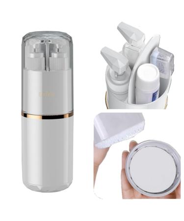 TSA approved portable travel washing cup including 2 sub-bottling washing cup toothbrush comb mirror towel and toothpaste storage area 8-in-1 design. Easy to carry